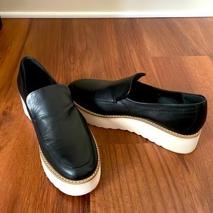 Vince Zeta Platform Loafers, Size 9